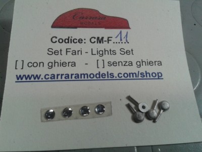 CM-F11 n° 4 Fari di 3 mm con ghiera diametro 3,5 mm 